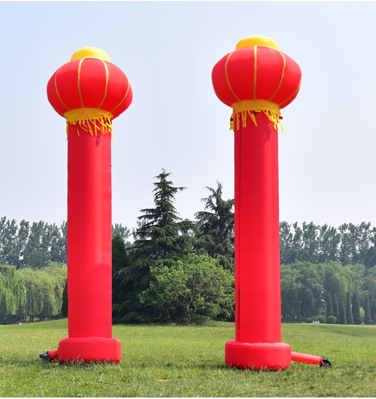 灵川庆典灯笼柱